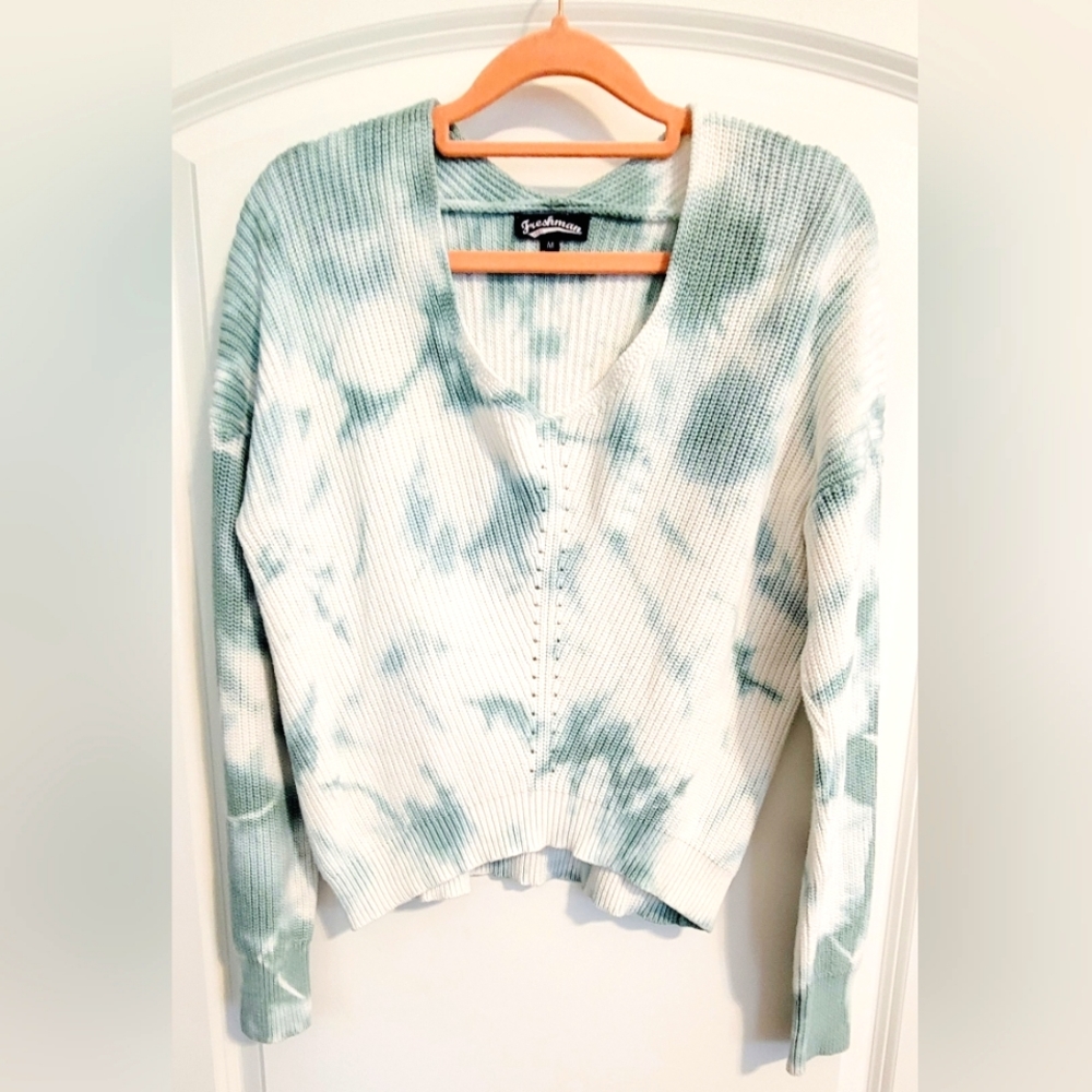 Freshman 1996 Crop Tie Dye Sweater Medium